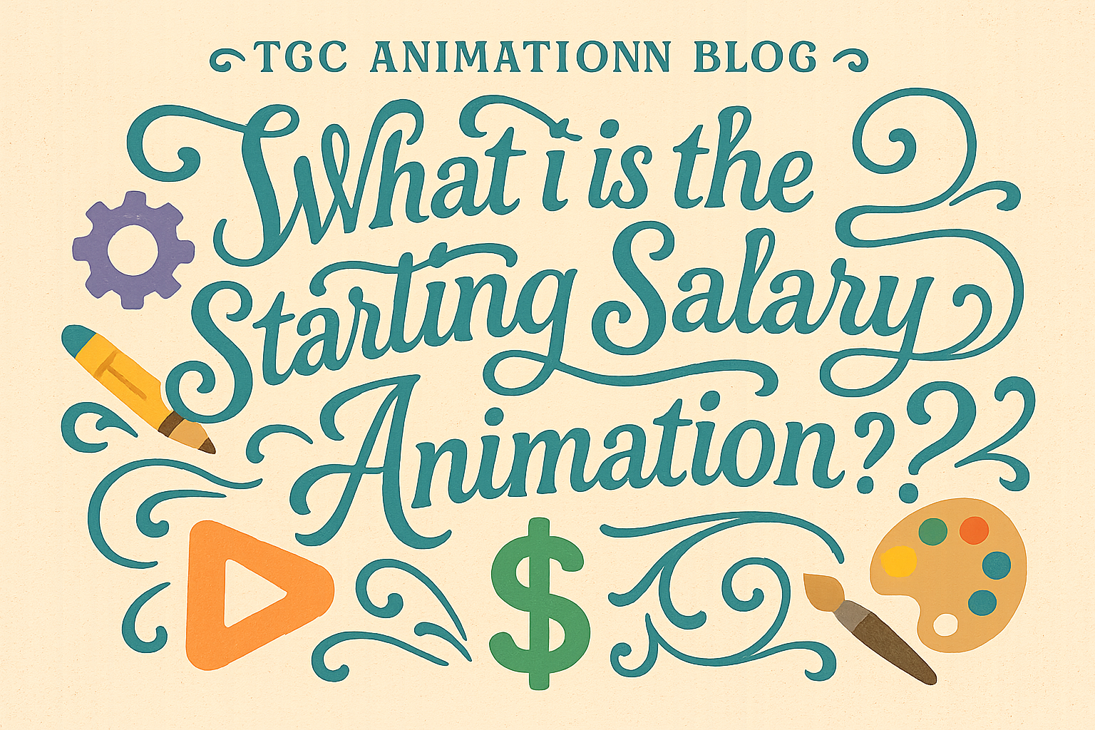 What is the Starting Salary in Animation?
